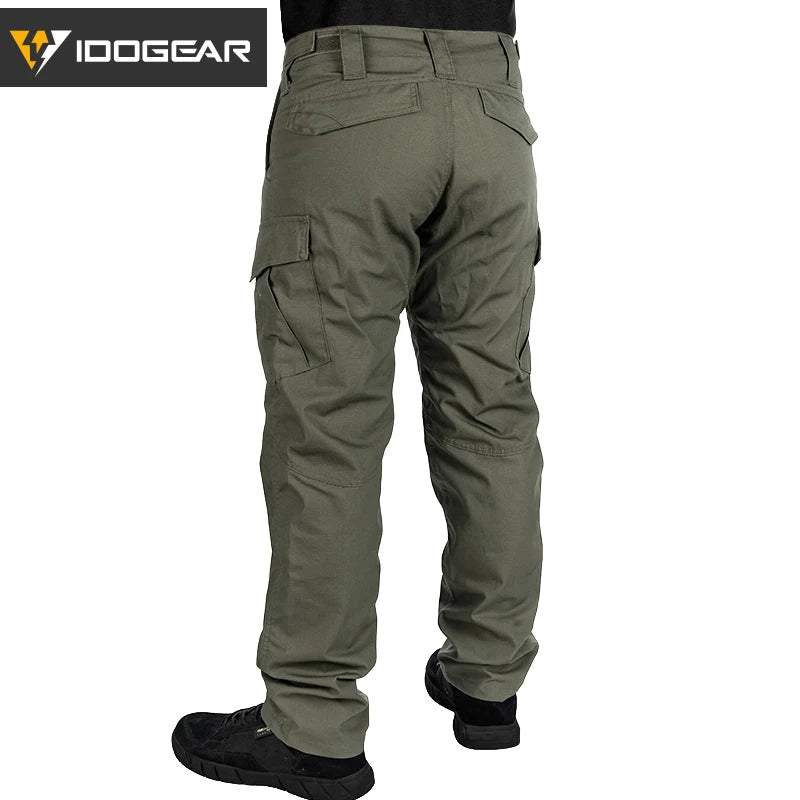 Pantalon tactique IDOGEAR leger respirant slim fit outdoor vue arriere