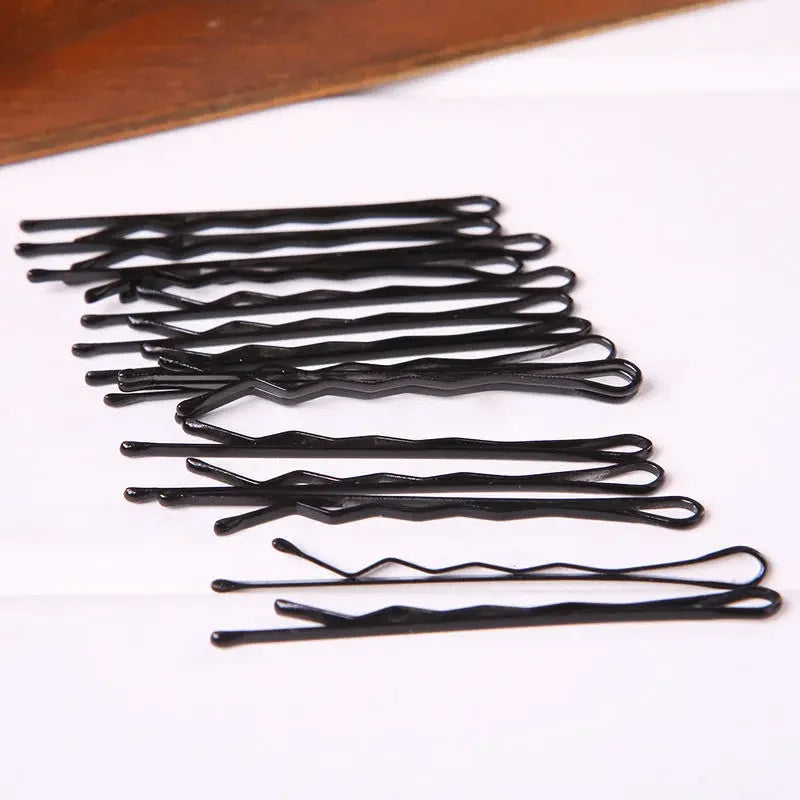 60/240 Pcs Pinces à Cheveux Noires U-Shape – Bobby Pins Invisibles, Métal Ondulé pour Coiffure - BLACKBEARD OUTDOOR INDUSTRIES