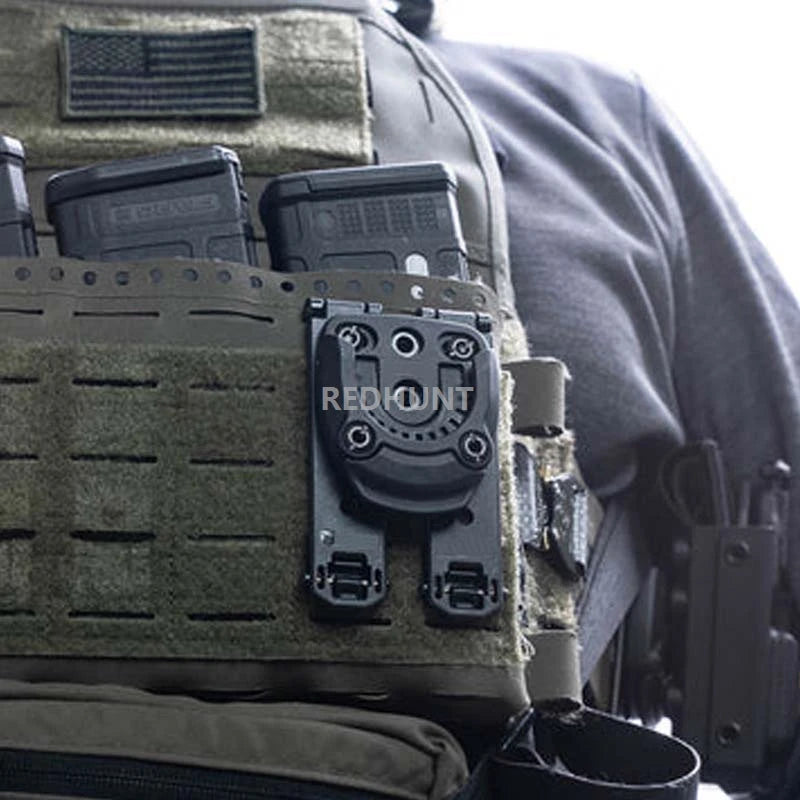 Système de Montage Rapide Tek-Mount MINI CNC Personnalisé pour Étui, Clip de Ceinture, et Équipement Tek-Lok BLACKBEARD OUTDOOR INDUSTRIES