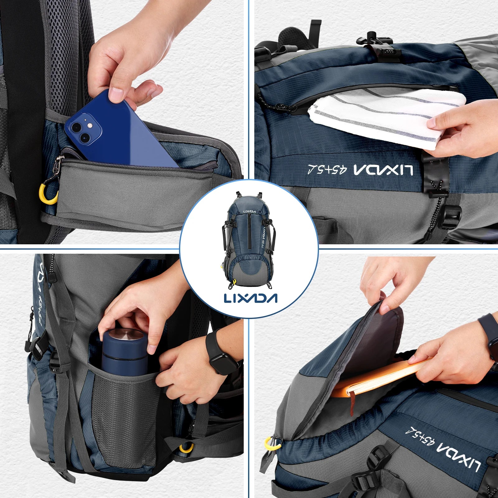 Sac à Dos Randonnée 50L Étanche – LIXADA - BLACKBEARD OUTDOOR INDUSTRIES