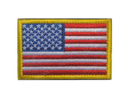 Patch Drapeaux Brodés Amérique et Caraïbes – 8×5 cm avec Velcro - BLACKBEARD OUTDOOR INDUSTRIES