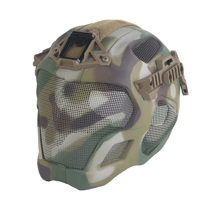 Casque tactique W23 HL-107 avec masque grillagé