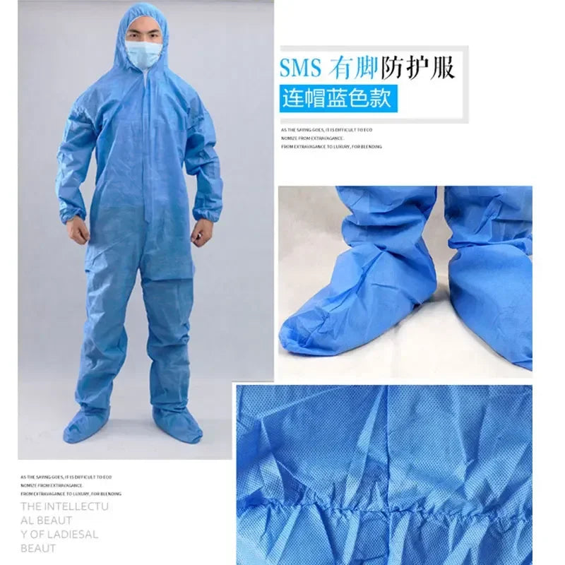 Combinaison de Protection Anti-Poussière Jetable - Vêtement de Sécurité Respirant pour Travaux, Peinture, et Isolation Sanitaire BLACKBEARD OUTDOOR INDUSTRIES