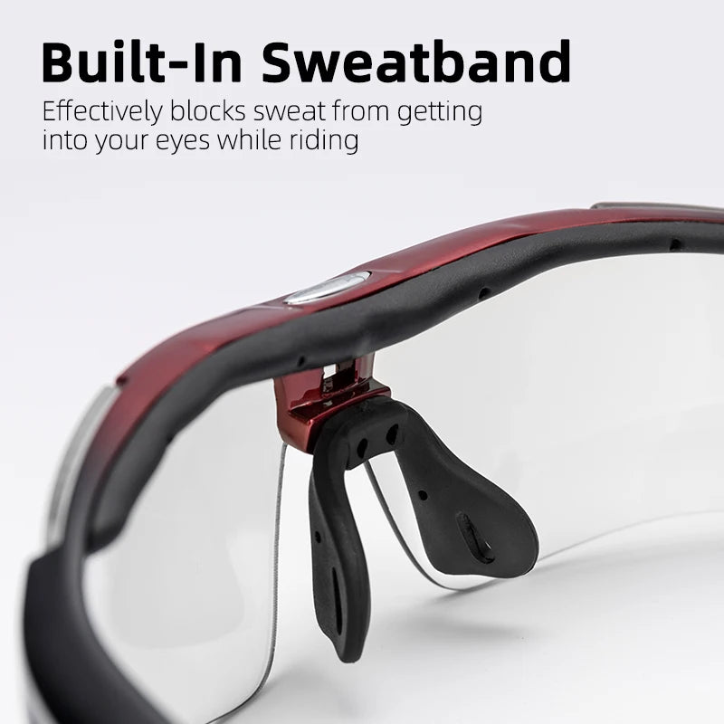 ROCKBROS Lunettes Cyclisme Polarisées – 5 Verres Interchangeables VTT Route