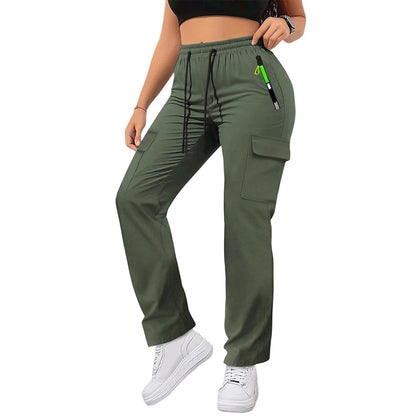 Pantalon Cargo Femme Taille Haute – Multi-Poches, Coupe Droite, Style Safari - BLACKBEARD OUTDOOR INDUSTRIES