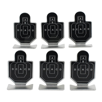 Lot de 6 Cibles Métalliques VULPO – Cibles Tactiques pour Tir, Airsoft & Entraînement de Précision Ma boutique