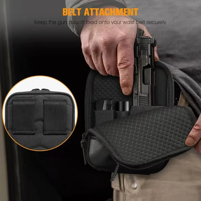 Sacoche avec holster tactique dissimulé pour pistolet — EDC bandoulière/ceinture en nylon 1000D étanche, multi-poches - BLACKBEARD OUTDOOR INDUSTRIES