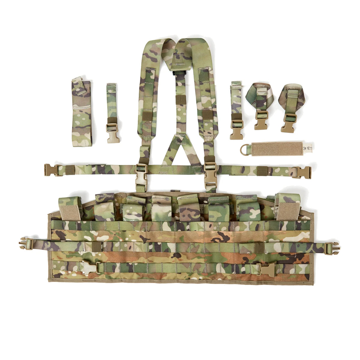 Chest rig tactique TAP MOLLE II – Panneau modulaire réglable