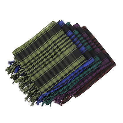 Shemagh Keffiyeh Tactique Désert – Écharpe Tête & Cou Unisexe 98x98 cm Polyester
