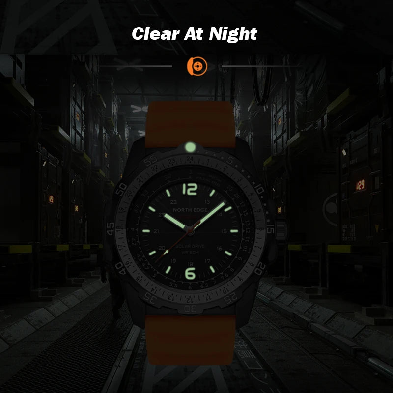 Montre Militaire Digitale Homme "EVOQUE 2" – Montre de Sport Solaire, Étanchéité 50M, Fonction Luminovore et Écologique - BLACKBEARD OUTDOOR INDUSTRIES