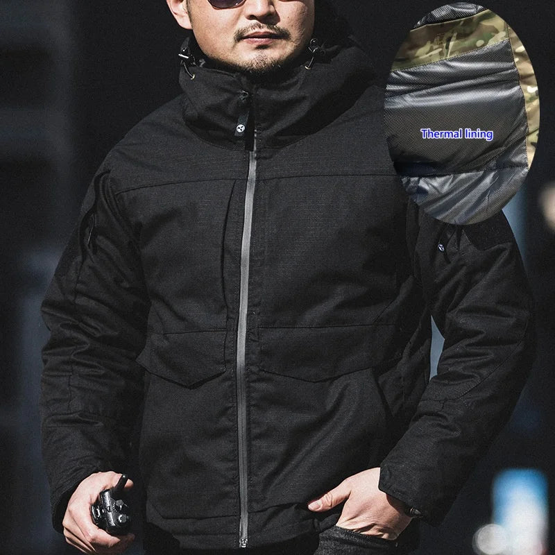 Veste M65 Tactique Chauffante pour Homme – Hiver, Coupe-Vent, Imperméable, Camouflage - BLACKBEARD OUTDOOR INDUSTRIES