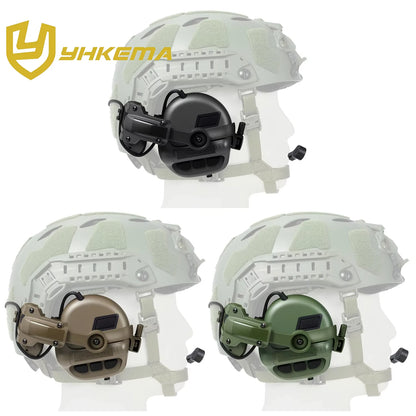 Casque Tactique Électronique sur Rail de Casque – 22 dB NRR, Amplification ×6, Micro Boom, PTT Kenwood