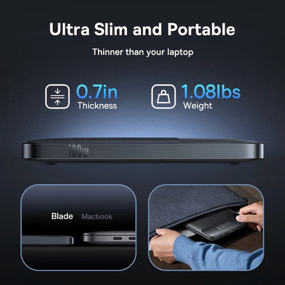 Baseus Power Bank 20000mAh – 100W PD – Charge Rapide pour Ordinateurs Portables, Smartphones et Tablettes - BLACKBEARD OUTDOOR INDUSTRIES