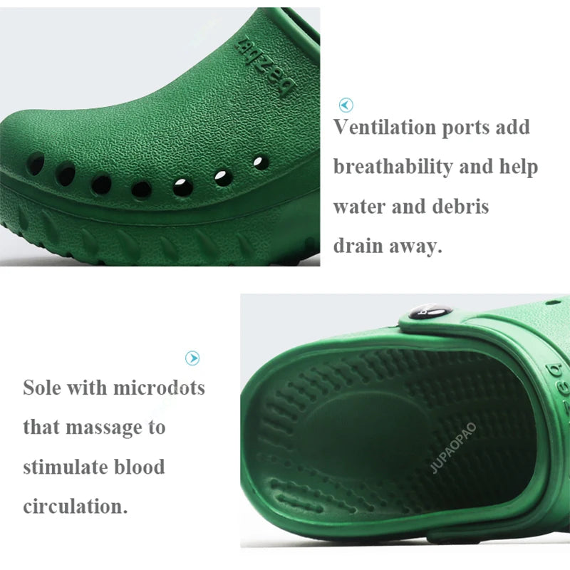 Chaussures Médicales Unisexes - Sabots, Ultra-légers, Non-glissants pour Salle d'Opération BLACKBEARD OUTDOOR INDUSTRIES