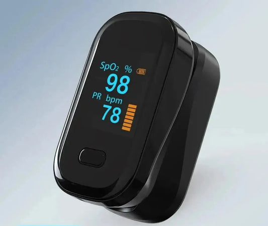 Oxymètre de Pouls Doigt OLED – Saturomètre SpO2 & Fréquence Cardiaque Portable