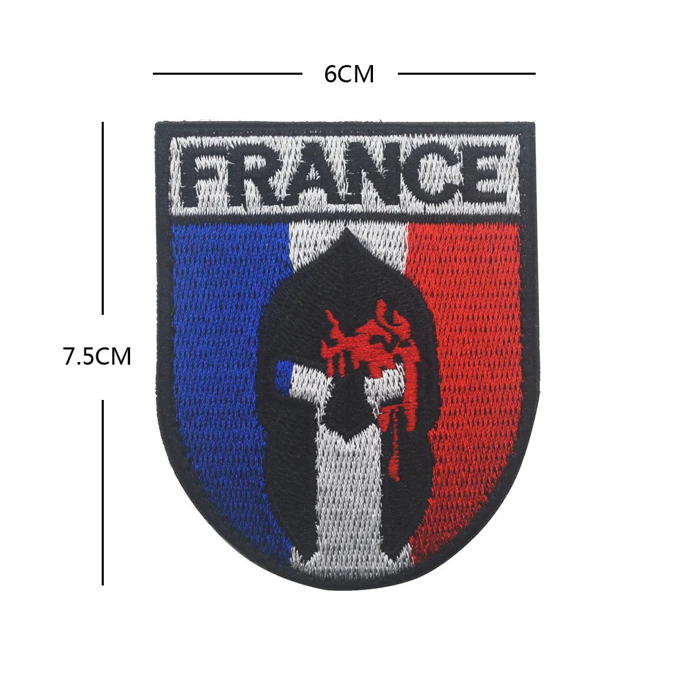 Patch Brodé Légion Étrangère France – Insigne Tactique Hook & Loop | +50 Modèles