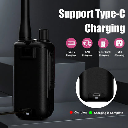 Talkie-Walkie Rose Baofeng U5R Mini – Bluetooth, 999 Canaux, USB-C, IP45