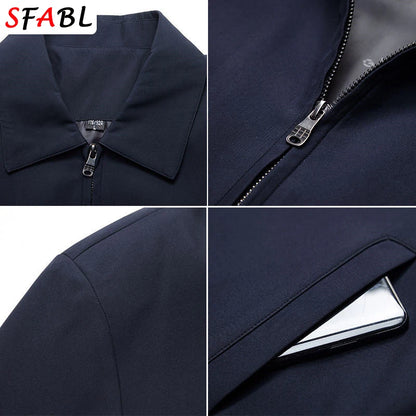 Veste Blazer Homme Business Casual – Coupe Ample, Col Rabattu, Fermeture Éclair | Printemps Été - BLACKBEARD OUTDOOR INDUSTRIES