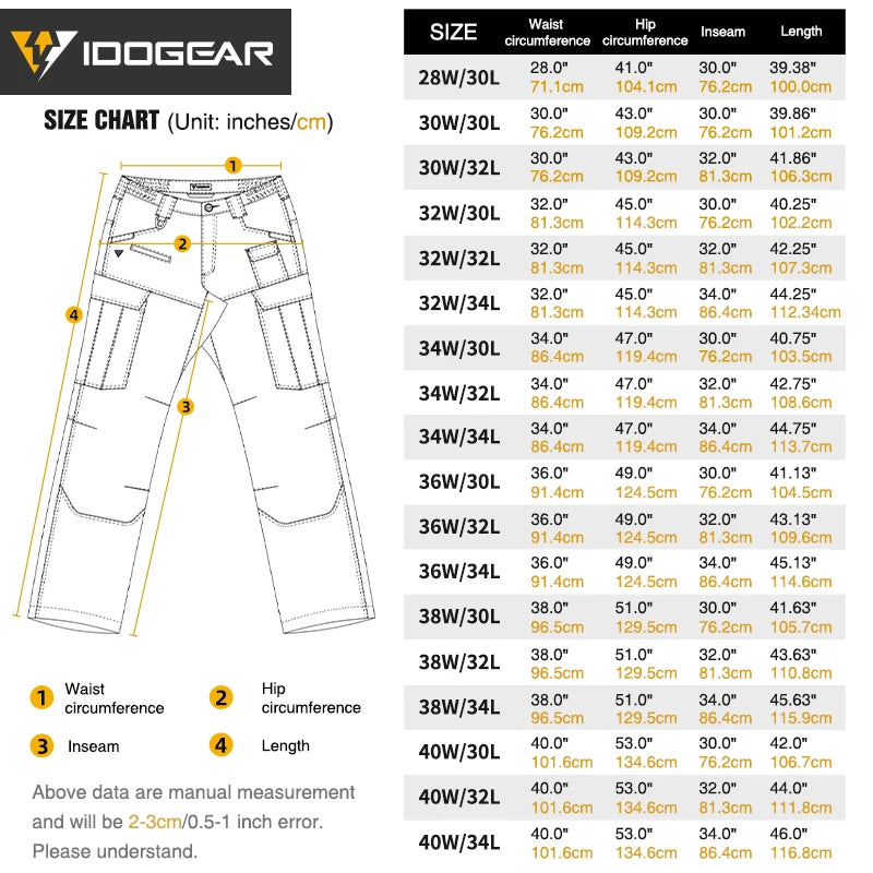 Pantalon tactique IDOGEAR leger stretch déperlant 10 poches - BLACKBEARD OUTDOOR INDUSTRIES