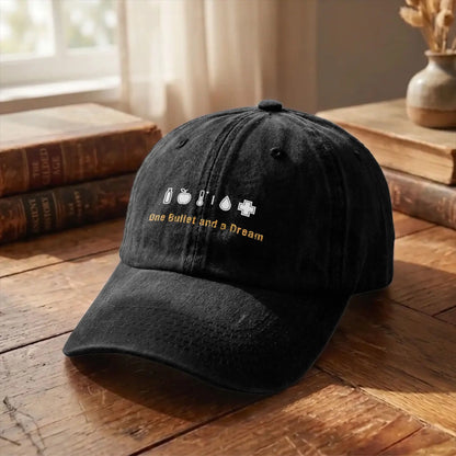 Casquette Baseball DayZ « One Bullet and a Dream » – Snapback Coton Unisexe | Protection Solaire Outdoor | Cadeau Gamer