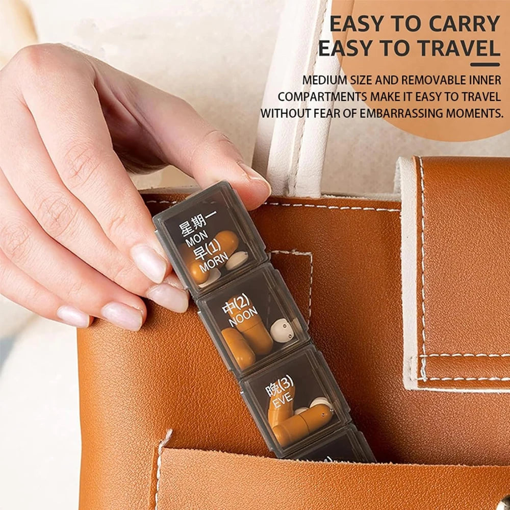 Pilulier Hebdomadaire 21/28 Cases Ma boutique