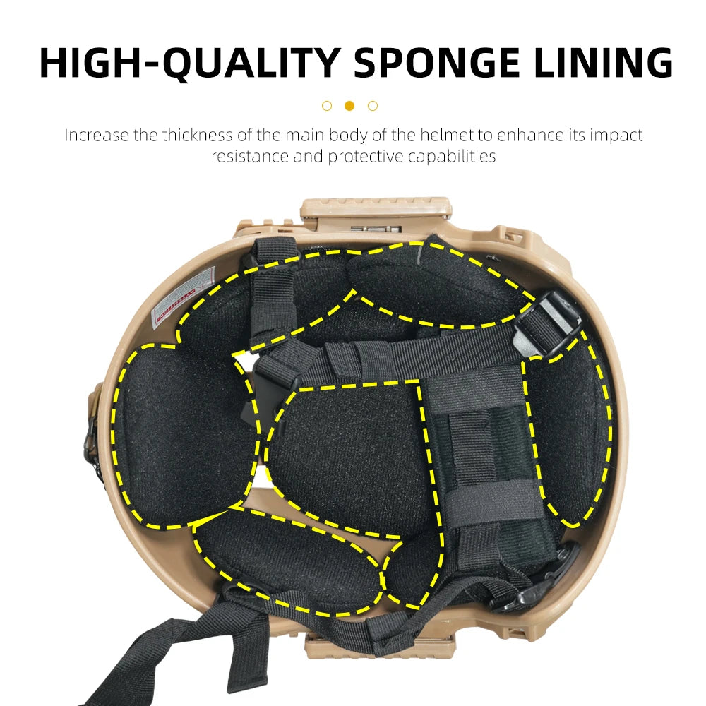 Casque airsoft FAST tactique ABS léger BOOIU - BLACKBEARD OUTDOOR INDUSTRIES