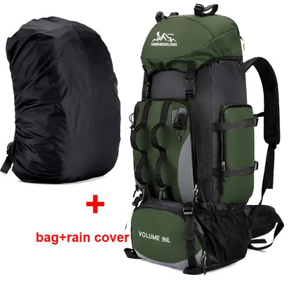 Sac à Dos de Randonnée Imperméable 90L – Sac de Voyage et de Camping avec Grande Capacité, Idéal pour Trekking et Aventures Extérieures - BLACKBEARD OUTDOOR INDUSTRIES