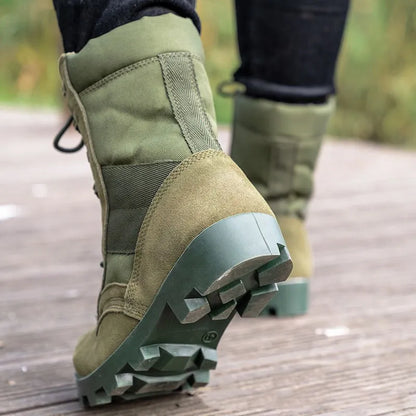 Bottes Tactiques Desert Boots Vertes - Imperméables, Tailles 37 à 48