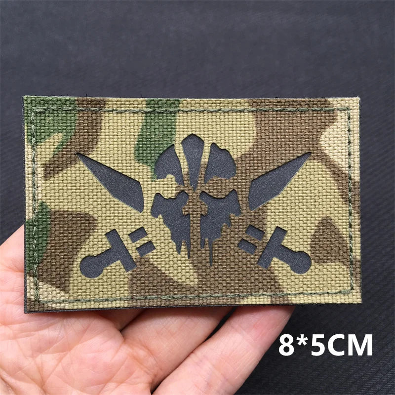 Patches Drapeaux Nationaux 3D Multicam – Réfléchissant IR, Découpe Laser, Hook & Loop | Tactique, Airsoft, DIY | 45+ Pays - BLACKBEARD OUTDOOR INDUSTRIES