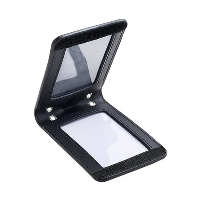 Porte-badge en cuir pour carte et ID avec cordon
