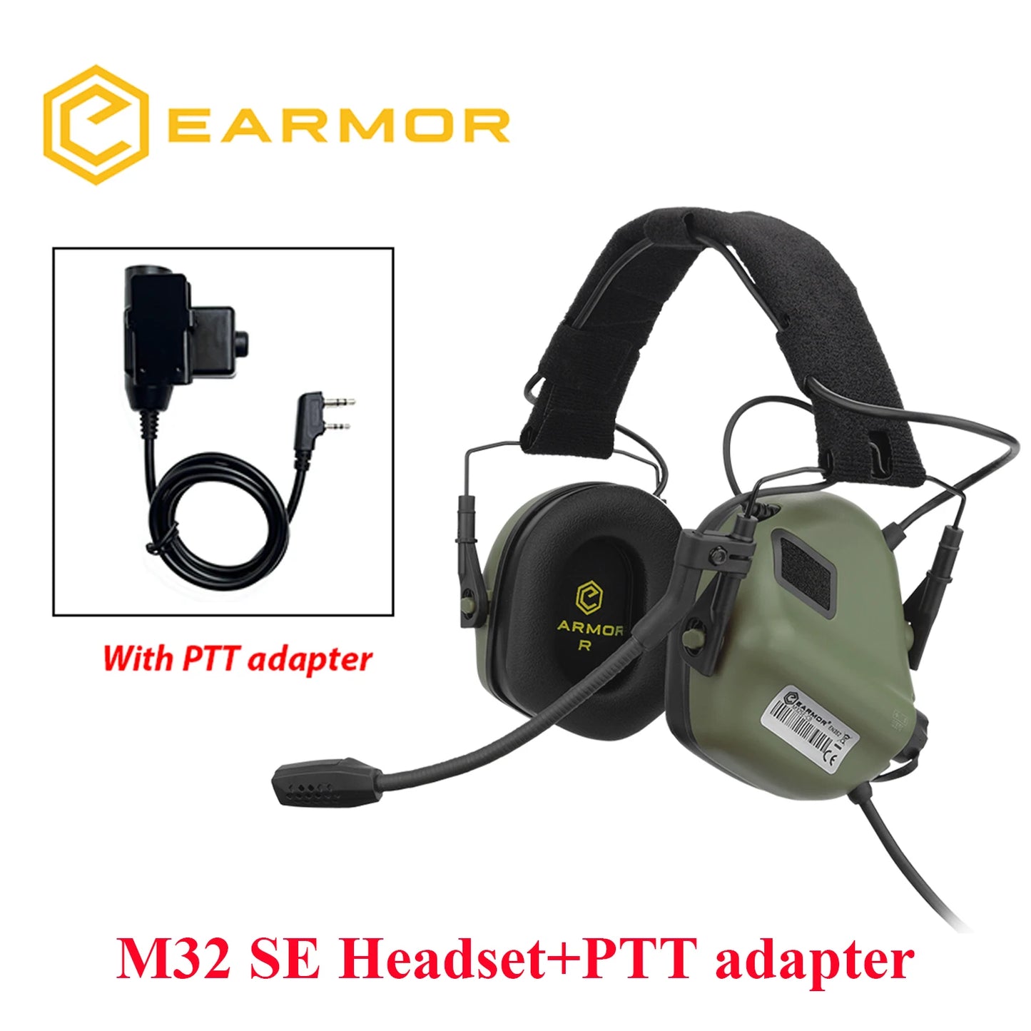 EARMOR M32 SE / MOD4 – Casque Électronique Tactique Anti-Bruit - BLACKBEARD OUTDOOR INDUSTRIES