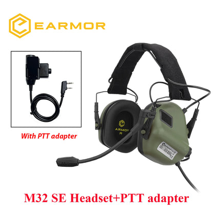 EARMOR M32 SE / MOD4 – Casque Électronique Tactique Anti-Bruit - BLACKBEARD OUTDOOR INDUSTRIES