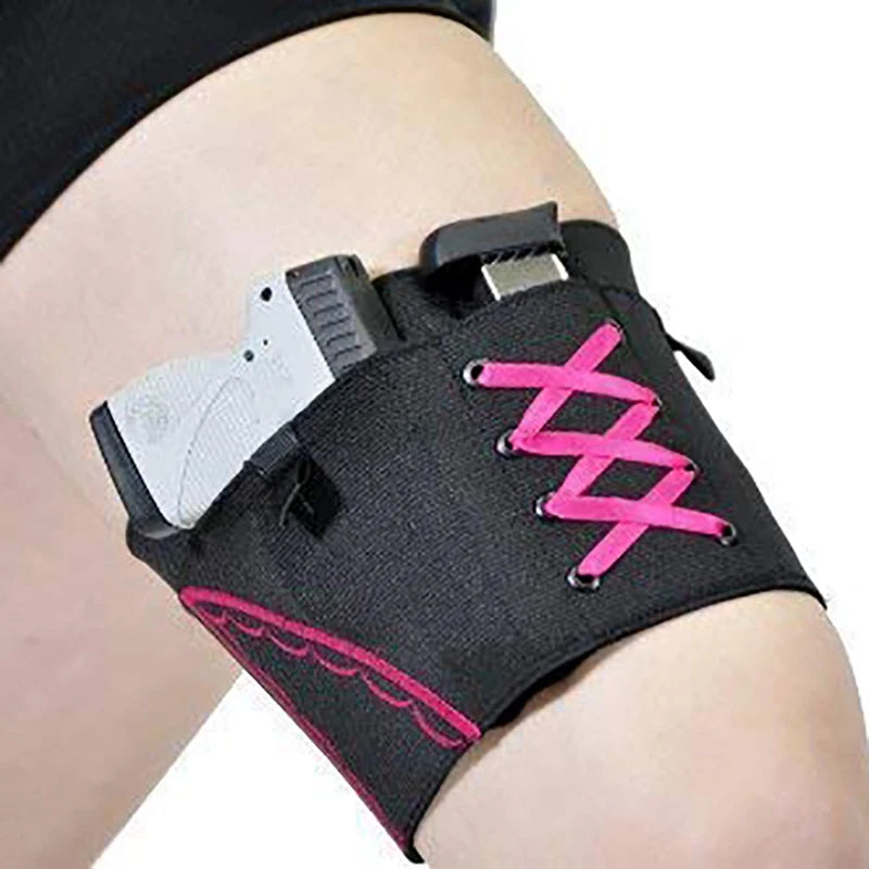 Holster de Cuisse Femme – Antidérapant, Ajustable, 6 Crochets – Chasse & Outdoor