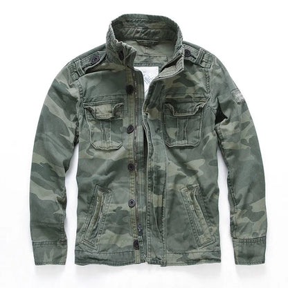 2025 Men Jacket Men M65 Denim Retro Cargo Jacketes Outdoor Multi Pockets Camo Tops Field Casual Fashion Hiking Coats Uniform BLACKBEARD OUTDOOR INDUSTRIES