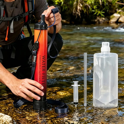 Paille filtrante portable | Randonnée et camping