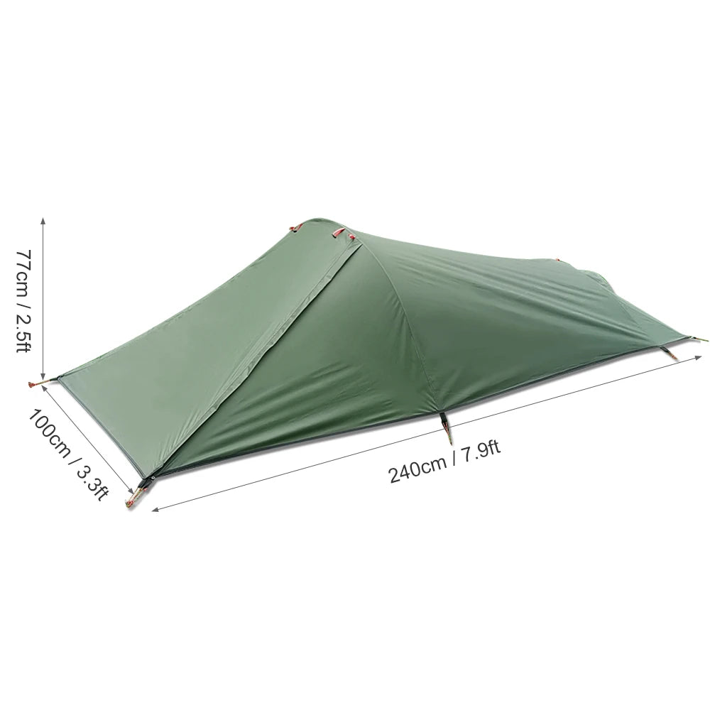 Tente Bivy Ultralight 1 Personne – Imperméable, Coupe-Vent, 3 Saisons