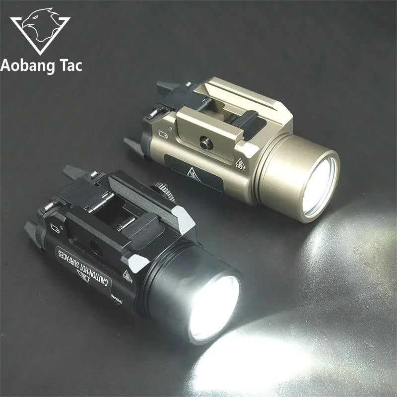 Lampe Tactique TR-1 pour Rail 21mm – LED Strobe, Compatible Glock G17 G19, Airsoft & Chasse