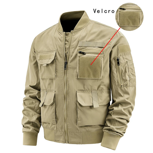 Veste Homme Multipoches Zippée - Casual Polyvalente, du M au 6XL