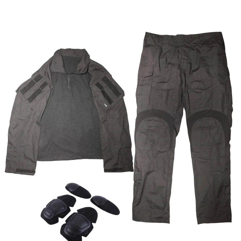 Black G3 Combat Uniform – Ensemble Tactique Chemise + Pantalon - BLACKBEARD OUTDOOR INDUSTRIES