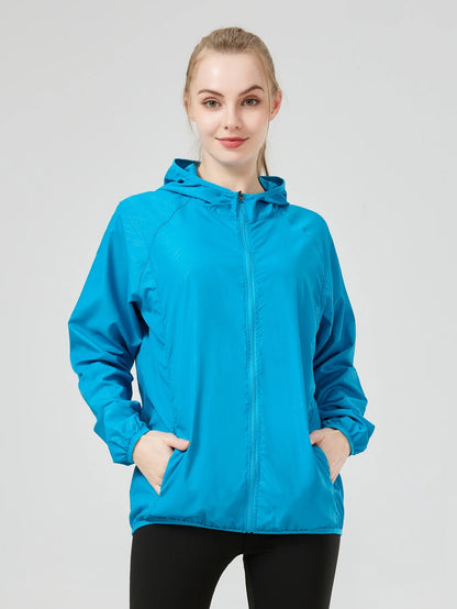 Veste coupe-vent femme anti-UV ultra légère, randonnée et sport