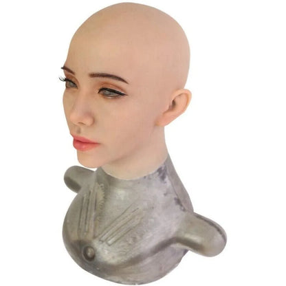 Masque intégral visage féminin en silicone souple