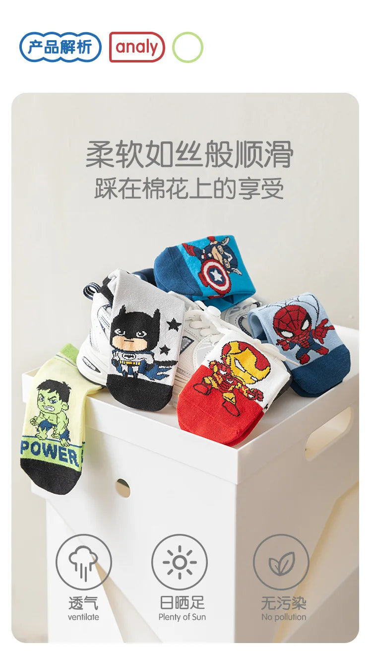 5 paires de chaussettes pour Marvel enfants Ma boutique