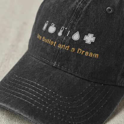 Casquette Baseball DayZ « One Bullet and a Dream » – Snapback Coton Unisexe | Protection Solaire Outdoor | Cadeau Gamer