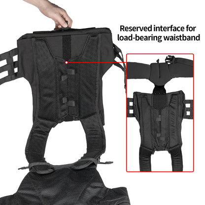 porte plaque tactique anti infrarouge en Nylon 1000D avec Compartiments Souples et Durs + Système Molle + Boucle de Libération Rapide | Équipement de Sécurité et de Survie Extérieure - BLACKBEARD OUTDOOR INDUSTRIES