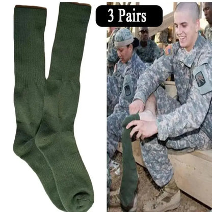 Chaussettes montantes homme style militaire – 3 paires