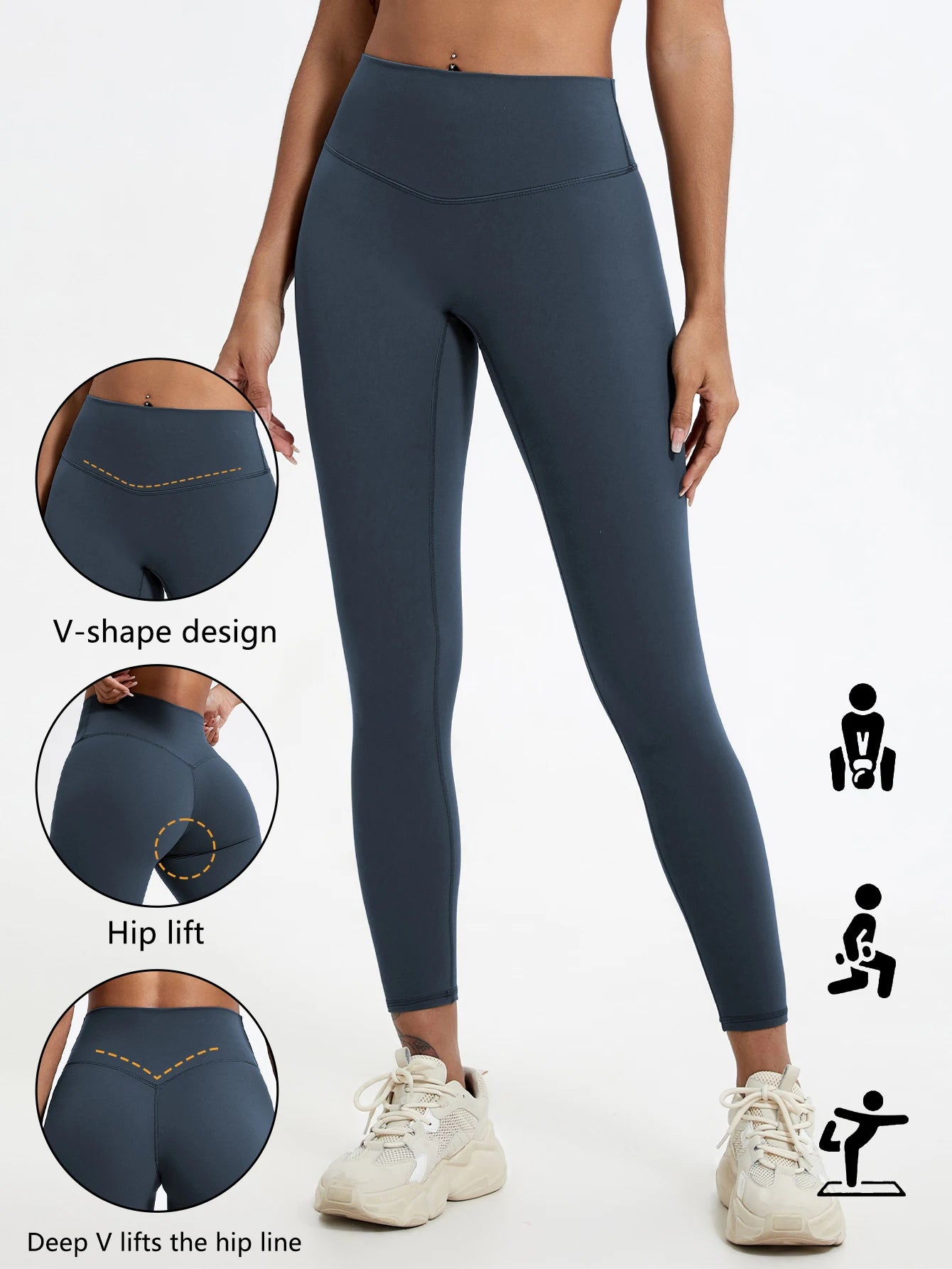 Legging Sport Femme Taille Haute – Gainant, Séchage Rapide, Yoga & Running