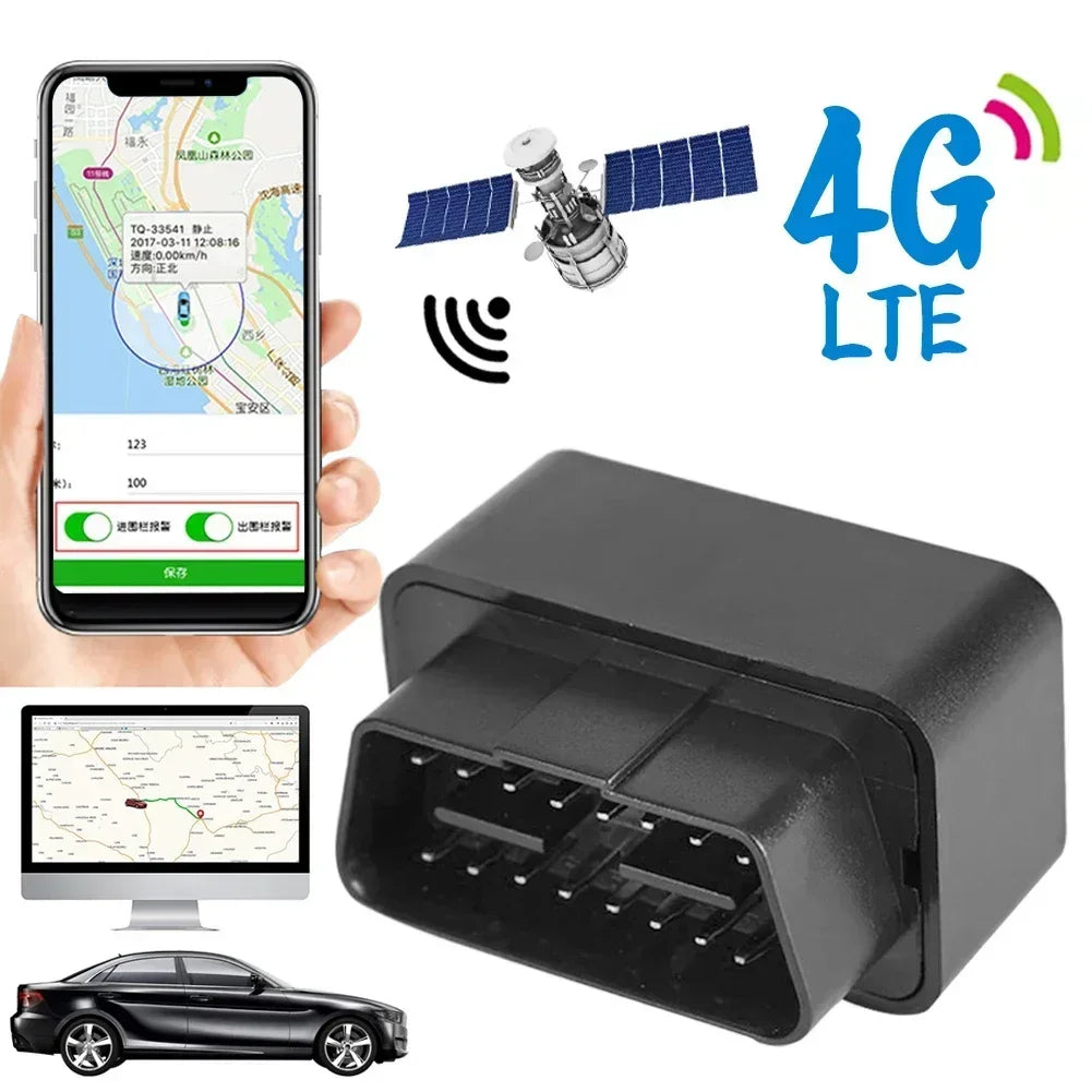 Traceur GPS 4G OBD Voiture – Temps Réel, Antivol, Alertes SMS, App Gratuite