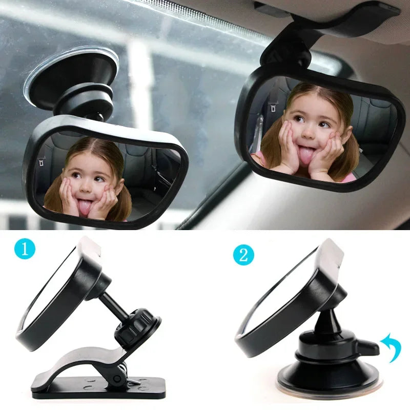 Miroir Voiture 2-en-1 pour Enfants – Rétroviseur de Surveillance Bébé Siège Arrière - BLACKBEARD OUTDOOR INDUSTRIES