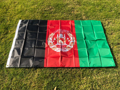 Drapeau de l'Afghanistan – 90x150 cm – Drapeau National de la République Islamique d'Afghanistan en Polyester – Décoration Intérieure et Extérieure BLACKBEARD OUTDOOR INDUSTRIES