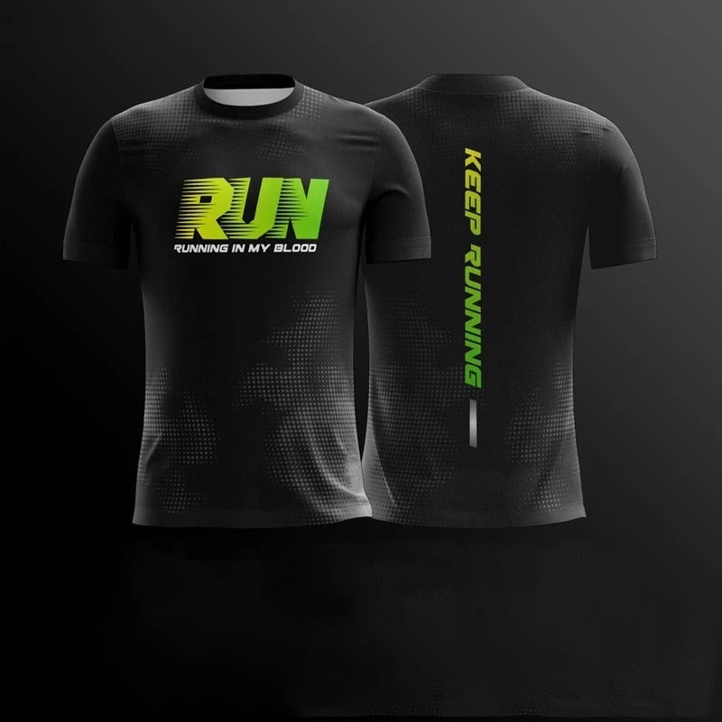 T-Shirt Running 3D Print – Imprimé Lettres – Respirant à Séchage Rapide – Unisexe - BLACKBEARD OUTDOOR INDUSTRIES